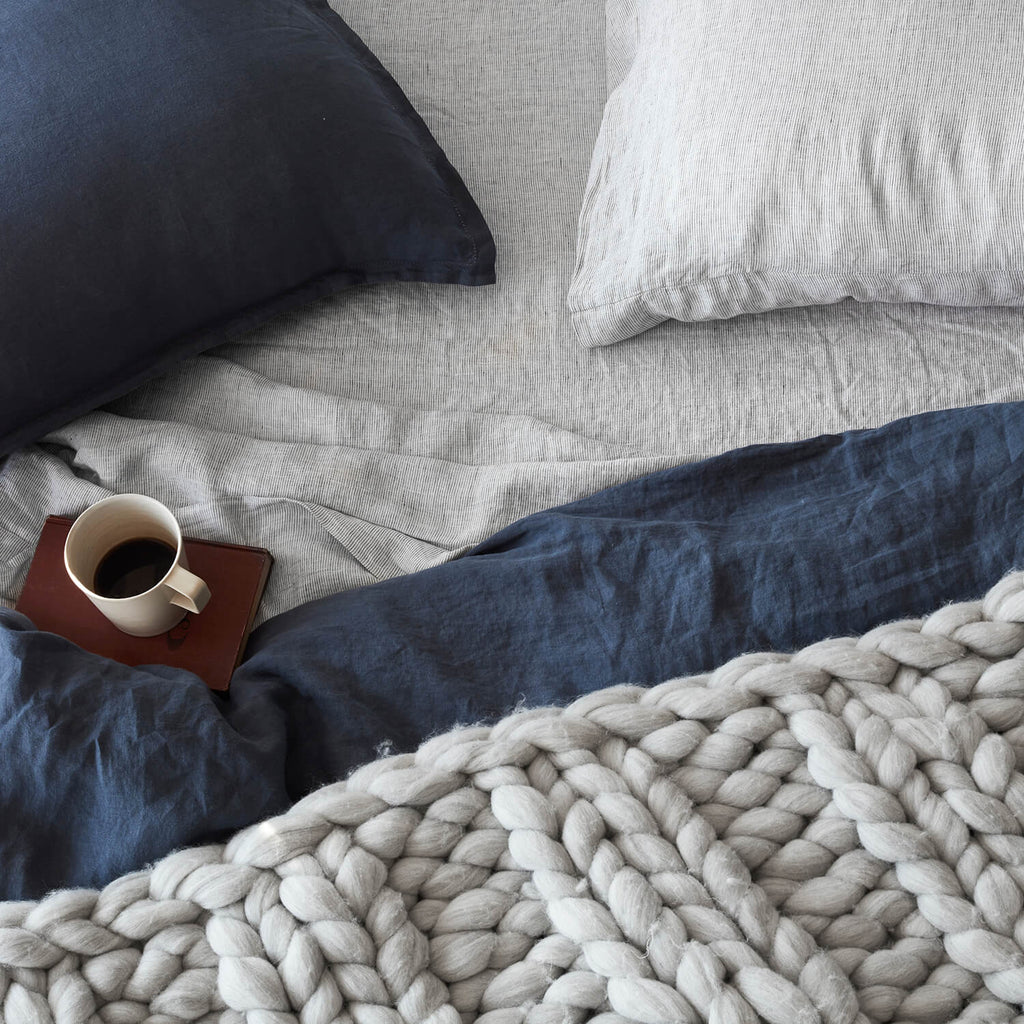 Stonewashed Linen Shams